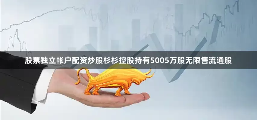 股票独立帐户配资炒股杉杉控股持有5005万股无限售流通股
